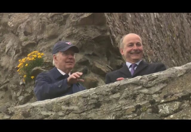 As He Tours Castle In Ireland, Biden Tells Random Passersby: "Don't Jump"