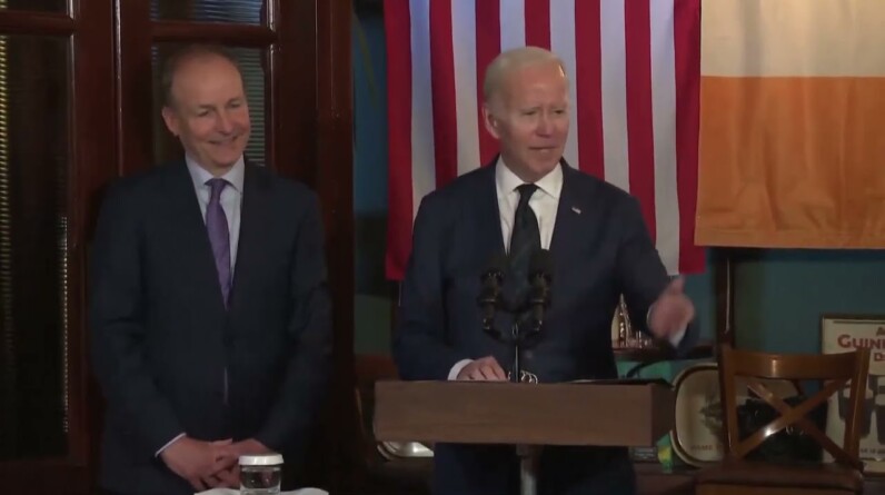 Biden In Ireland: "I'm Here With...My Younger Son, Hunter Biden"