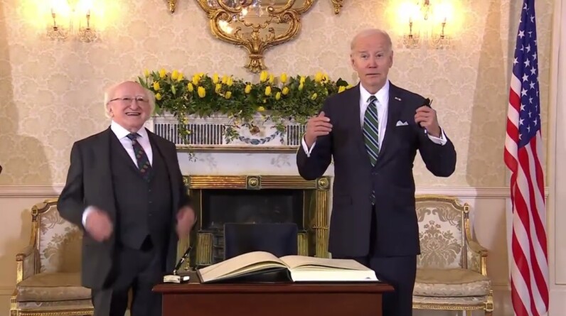 Joe Biden, In Ireland, Says He's "Not Going Home": "I'm Staying Here"