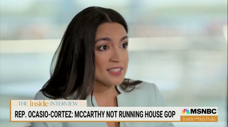 AOC, Psaki Discuss Wild Conspiracy Theories That Kevin McCarthy Isn't "Actually Running His Caucus"