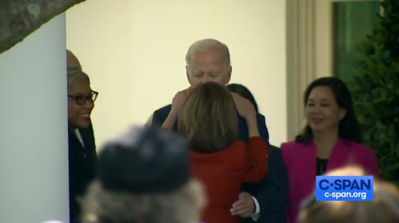 Joe Biden And Nancy Pelosi, Both Far-Left Extremists, Exchange Close Greeting At The White House