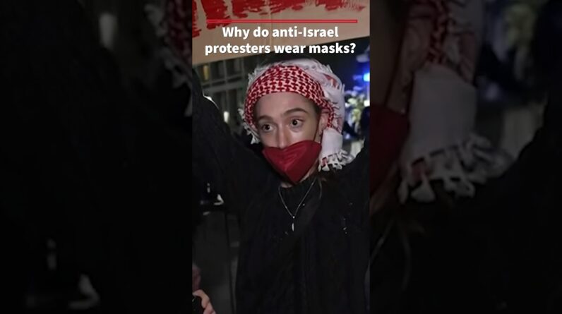 Anti-Israel protester says she wears a mask to be ‘COVID-conscious’